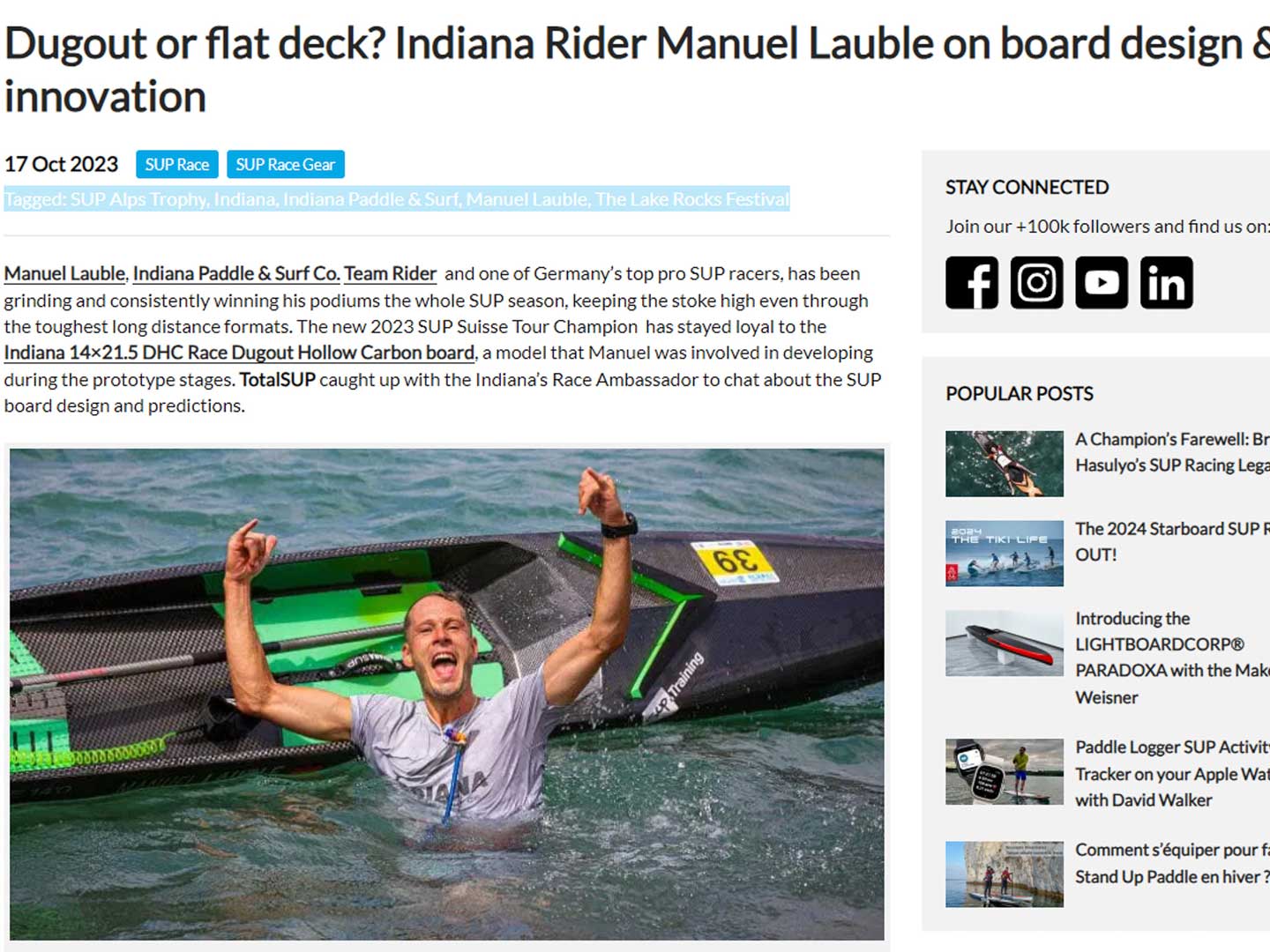Dugout or flat deck? Indiana Rider Manuel Lauble on board design & innovation